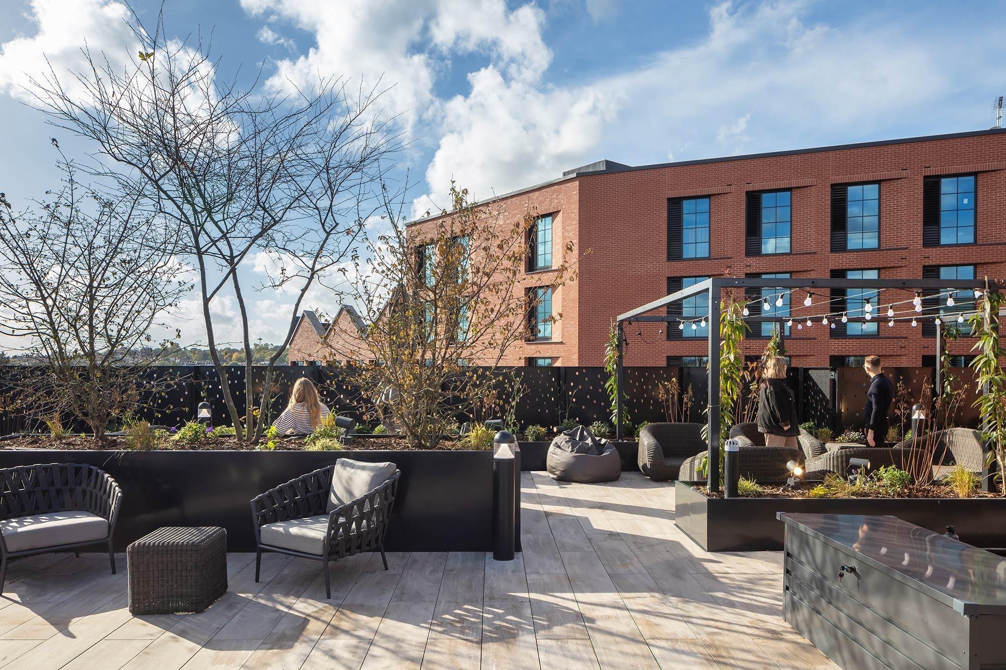  Soak up spectacular views of London from the roof terrace